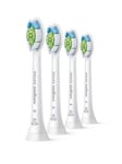 Philips Sonicare Optimal W2 White Replacement Brush Heads, Pack of 4 HX6064/10, One Colour, Women