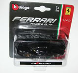 Burago - FERRARI LAFERRARI (Black) - Die Cast Model Car Scale 1:43