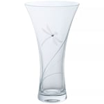 Dartington Crystal Dragonfly Vase, Large, H25cm, Clear