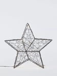 John Lewis Micro LED Wire Star, Black