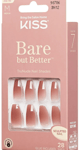 KISS BARE BUT BETTER 28 READY TO WEAR NAILS Glue-On MEDIUM LENGTH NUDE LIPSTICK