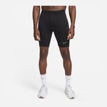 Nike Fast Men's Dri-FIT Brief-Lined BLACK/REFLECTIVE SILV, storlek Medium