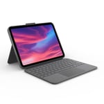 Logitech Combo Touch Detachable Keyboard Case for iPad (10th gen) - Grey - PAN N