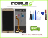 Vitre Tactile + Ecran LCD Pour HUAWEI Honor 9 (STF-L09)  gold/or + outils +Colle