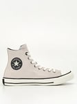 Converse Chuck Taylor All Star Suede Hi-Tops  - Light Grey, Light Grey, Size 6, Women