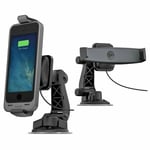 Car Dock Charging Black 180° Rotation USB Charger Locking Mount Juice Pack