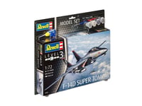 Revell Model Set F-14D Super Tomcat, Luftfarkostmodell Med Fast Vinge, Monteringssats, 1:72, Grumman F-14D Super Tomcat, Avancerade, 111 Styck