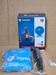 Torneo- Anti-Burst Fitness / Exercise / Yoga Ball - Includes pump - Blue - 45cm