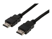 Nedis High Speed - Hdmi-Kabel Med Ethernet - Hdmi Hane Till Hdmi Hane - 2 M - Svart - Rund, Stöd För 4K, Stöd För 1080P