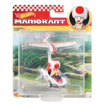 Hot Wheels Mario Kart Glider - Voiture en métal 1/64 - Figures Toad PRE ORDER