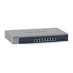 NETGEAR (MS510TXM) Smart Switch 10gb Ethernet - Web Manageable Pro avec 10 Ports Multi-Gigabit - 2 ports SFP+ 10 Gigabit, gestion cloud via Insight, Bureau/rack, Garantie à vie ProSAFE