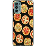 Kännykkäkuori Motorola Moto G62 5G-laitteelle, jossa on Pizza kuvio