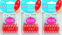 TePe Interdental Brushes 0.5mm 6 Pack | Oral Care | Dental Hygiene X 3