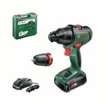 Bosch Slagborrmaskin Advanced Impact 18V med 1x2,5Ah batteri och laddare