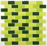 mosaik ws timeless brick cryst mix l-green/green/darkgreen 4mm