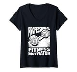 Womens Personal - Gym Workout Fitness Trainer V-Neck T-Shirt