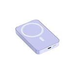 Magnetisk trådlös snabbladdning Powerbank Pd20w Mini bärbar 20000mah extern batteriladdare för Iphone 12 13 purple