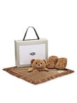 UGG I Baby Bixbee And Lovey Bear Stuffie Gift Set - Brown, Brown, Size 2-3