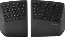 Clavier Split ergonomique sans fil,Design de clavier partagé,Touches plates,Angle d'inclinaison réglable,QWERTZ allemand