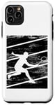 Coque pour iPhone 11 Pro Max Joueur de badminton Raquette Sports