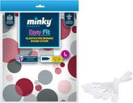 Minky Easy Fit 122 X 38 Ironing Board Cover + Ironing Board Clips Bundle