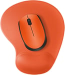 Petit Tapis De Souris Avec Repose-Poignet Et Base En Caoutchouc Antidérapant Pour Ordinateur Portable, Pc, Travail, Jeux Vidéo (Orange)[YIN144627]