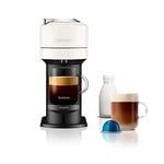 Nespresso Vertuo Next Automatic Pod Coffee Machine for Americano, Espresso and more by Magimix in Contrast White