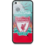 Apple Iphone 5 / 5s Se Svart Mobilskal Med Glas Liverpool