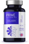 PRIME VITAMINS - Marine Collagen 400Mg Capsules Hydrolysed Collagen Supplements