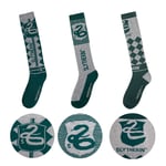 Harry Potter Pack 3 Paires De Chaussettes À Genoux Serpentard