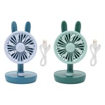 USB Desk Fan For Student Angle Adjustable Desk Fans Quiet For Camping Picnic ♢