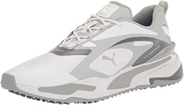 PUMA GOLF Men's Gs-Fast Golf Shoe, Puma White-high Rise-Quiet Sha, 8 UK