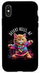 iPhone X/XS Desert Hills Arizona Dancing Cat Colorful Cute Kitty Design Case