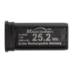 MJ-6120 battery for Allty 2000, Allty 2400 bike light, 2 x 18650, batteri til Magicsine Allty 2000/2400 lumen