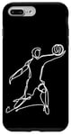 Coque pour iPhone 7 Plus/8 Plus Croquis d'un garçon de volley-ball