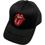 The Rolling Stones 'Hackney Diamonds Shards Logo' (Black) Trucker Cap NEW