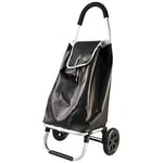 Amig - Chariot de Courses Pliable modèle 6 | 2 Roues | Couleur Noire | Capacité de 48 l | Charge maximale de 15 kg