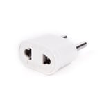 Prise murale noire/blanche 2 piN,prise adaptateur GER universel de voyage - Type 1PC #A