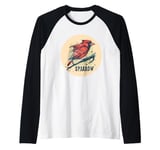 Cute red Sparrow Costume Raglan Baseball Tee