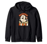 Allergic To Normal People Pumpkin Candy Bats October Zip Hoodie