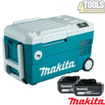 Makita DCW180 18V LXT Cordless Cooler & Warmer Box With 2 x 6.0Ah Batteries