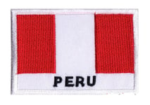 Ecusson Pérou drapeau patch à coudre PEROU 70 x 45 mm Pays monde