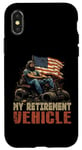 Coque pour iPhone X/XS Tondeuse à gazon My Retirement Vehicle Lawn Mower Racing Gardener Lawnmower