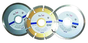 TEC HIT 220110 - Jeu 3 disques Diamant - Diamètre 110mm - En Acier