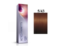 Wella Professionals Wella Professionals, Illumina Color, Permanent Hair Dye, 5/43 Light Chestnut Golden Red, 60 Ml For Women