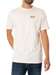 Vans Off The Wall Block Fill SS Crew Tee-b T-Shirt, Blanc, S Homme