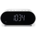 Roberts Ortus DAB Charge DAB/DAB+/FM Alarm Clock Radio with Wireless Phone Charger, White