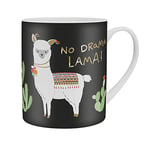 H:)PPY life 46233 Tasse, avec inscription « No Drama Lama », en porcelaine, 60 cl, boîte cadeau