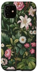 iPhone 11 Olive Green Boho Botanical Wildflowers Case