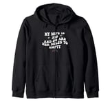 My Wife Is A 10 And So Are Her Miles To Empty Car Love Funny Zip Hoodie